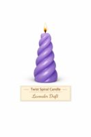Twist Spiral Candle - Lavender Drift