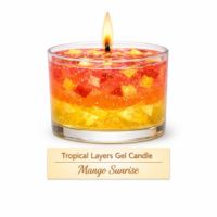 Tropical Layers Gel Candle - Mango Sunrise