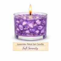 Lavender Petal Gel Candle - Soft Serenity