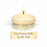 Ivory Floating Candle - Vanilla Drift