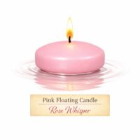 Pink Floating Candle - Rose Whisper