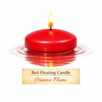 Red Floating Candle - Crimson Flame